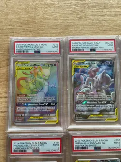 Pokemon PSA Graded Lot of 22 PSA Slabs with One Gengar & Mimikyu GX #186 NM Card - Image 2