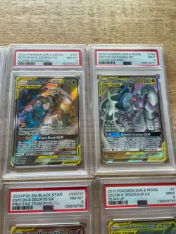 Pokemon PSA Graded Lot of 22 PSA Slabs with One Gengar & Mimikyu GX #186 NM Card - Image 4