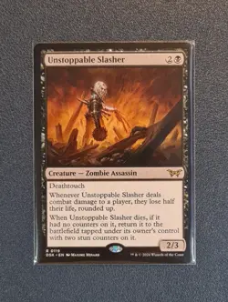 MTG Unstoppable Slasher - Duskmourn: House of Horror - DSK - NM+ Condition - Image 1