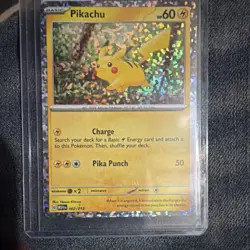 Pokemon Pikachu Basic Holo Pokemon M24n Card 002/015 English - Image 1
