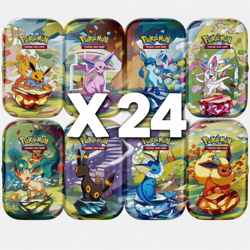Pokemon TCG Prismatic Evolutions Mini Tin Lot X 24 NEW SEALED 🔥🔥🔥 - Image 1