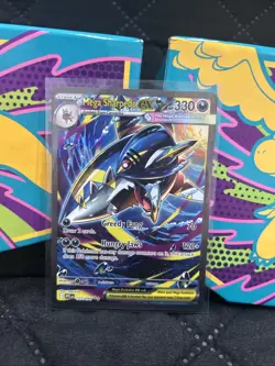 Mega Sharpedo ex 127/094 Special Illustration Rare Phantasmal Flames Pokemon NM - Image 1
