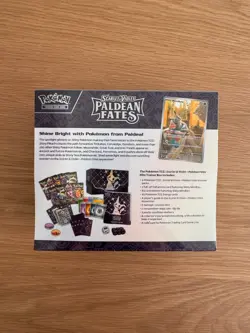 Pokemon Paldean Fates Elite Trainer Box ETB Sealed with Small Tear - Image 3