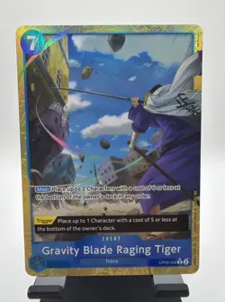 Gravity Blade Raging Tiger Alt Art One Piece OP06-058 The Best 2 Premium Booster - Image 1