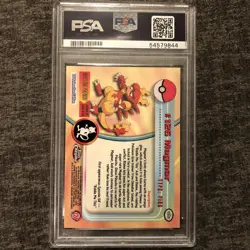 #126 Magmar Topps Chrome TV Animation Series 2 Pokemon Card PSA 10 GEM MT Pop 10 - Image 2