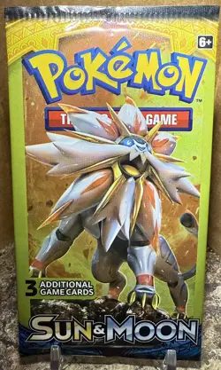 Solgaleo Sun & Moon Base Mini pack 3 Card Pokemon Art Pack - Image 1