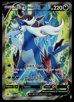 Pokemon Card - Hisuian Samurott V Astral Radiance 176/189 Ultra Rare - Image 1