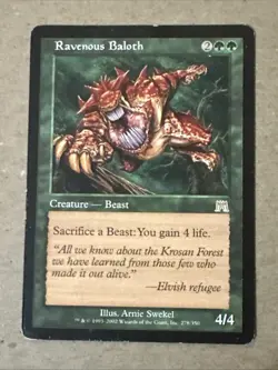 Ravenous Baloth X1 Onslaught LP Condition See Pics Front Back - Image 1