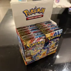 Pokemon Surging Sparks Booster Box 36 Packs Sealed Packs Opened Box - Image 2