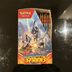 Pokemon Surging Sparks Booster Box 36 Packs Sealed Packs Opened Box - Image 4