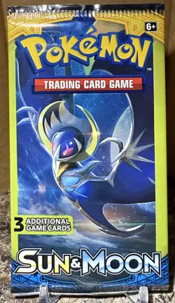 Lunala Sun & Moon Base Mini pack DG Exclusive 3 Cards Pokemon Art Pack Set - Image 1