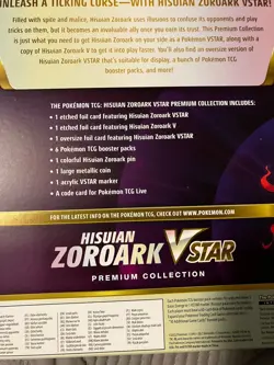 Pokemon TCG Hisuian Zoroark VSTAR Premium Collection Factory Sealed Mint - Image 4