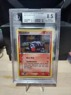 BECKETT 8.5 Houndour EX Team Rocket Returns 59/109 Reverse Holo Stamped Pokemon - Image 1