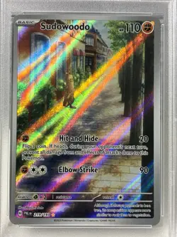 2023 Pokemon PSA 8 PAL EN- Paldea Evolved Illustration Rare #219 SUDOWOODO - Image 4