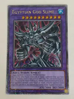 Yugioh - Egyptian God Slime - 1st Edition QCR Quarter Secret Rare NM - Free Holo - Image 1