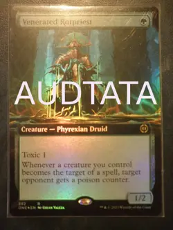 mtg magic Venerated Rotpriest EXTENDED BORDERLESS FOIL ENGLISH Pretresse de - Image 1