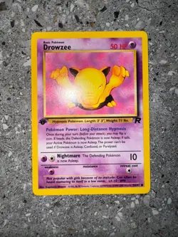 Pokemon TCG Cards 1st Edition Drowzee 54/82 Team Rocket - Image 3