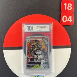 Houndoom AR 100/098 Team Rocket sv10 Pokemon Card Japanese Grade10 - Image 1