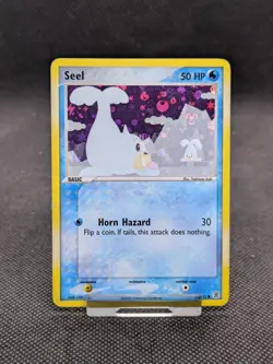 Seel 78/112 EX FireRed & LeafGreen Reverse Holo Pokemon Card Played - Image 1
