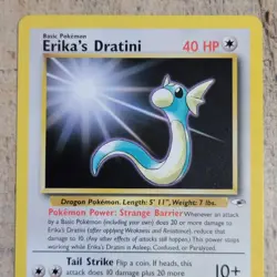 Erika's Dratini 42/132 Gym Heros Vintage Pokemon Trading Card Original WOTC TCG - Image 1