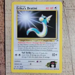 Erika's Dratini 42/132 Gym Heros Vintage Pokemon Trading Card Original WOTC TCG - Image 2