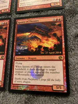 x4 Spawn of Thraxes -Foil LP English MTG Promos: Prerelease Cards - Image 2