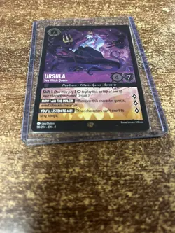 Disney Lorcana TCG Ursula Sea Witch Queen Card 58/204 - Image 3