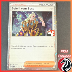 Befehl vom Boss 172/193 PAL 🟢NM 🇩🇪Deutsch ✨Cosmos Holo✨ Pokemon Play Prize - Image 1
