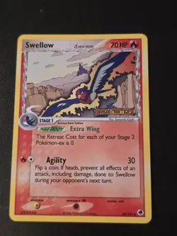 Swellow 40/101 Reverse Holo Pokemon EX Dragon Frontiers - NM - Image 1