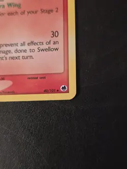 Swellow 40/101 Reverse Holo Pokemon EX Dragon Frontiers - NM - Image 5