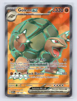 Golem ex 189/165 151 Pokemon NM - Image 2