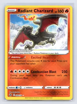Radiant Charizard 020/159 Crown Zenith Pokemon NM - Image 2
