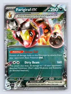 Farigiraf ex 108/162 Temporal Forces Pokemon NM - Image 2