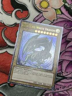 YUGIOH Blue-Eyes White Dragon OP28-EN001 Ultimate Rare LP #2 - Image 2