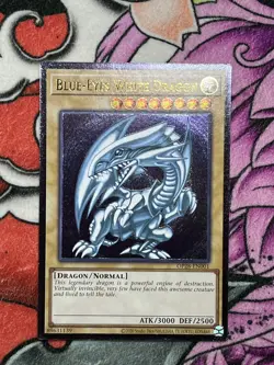 YUGIOH Blue-Eyes White Dragon OP28-EN001 Ultimate Rare LP #2 - Image 3