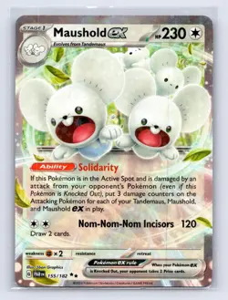 Maushold ex 155/182 Paradox Rift Pokemon NM - Image 2