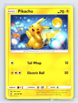 Pikachu 56/236 Unified Minds Pokemon LP - Image 2