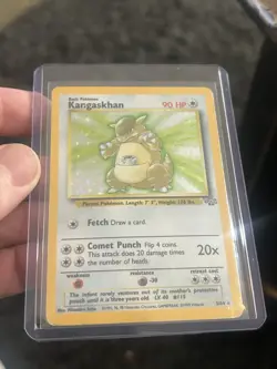 Pokemon Kangaskhan 5/64 Jungle Holo Rare Basic 90HP Mitsuhiro Arita English - Image 1