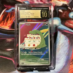 Pokemon Gulpin Stellar Crown Illustration Rare HOLO #154/142 CGC 10 Pristine - Image 1