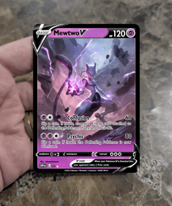 Mewtwo V Full Art Custom Pokemon Tcg - Image 2