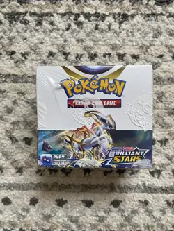 Sealed Pokemon Sword & Shield Brilliant Stars English Booster Box Tear in seal - Image 1