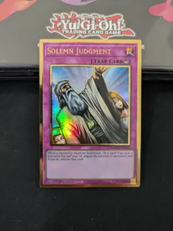 Solemn Judgment MAGO-EN051 Maximum Gold 1st Edition NM Yugioh - Image 1
