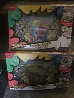 Pokemon Ascended Heroes Premium Poster Collection Lucario EX & Mega Gardevoir EX - Image 1