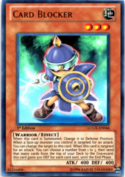 Card Blocker - LCGX-EN044 - Ultra Rare - 1st Edition Yugioh - Image 1