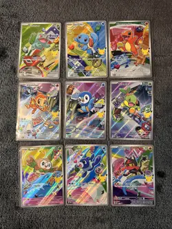Pokemon 2026 First Partner Illustration Collection Series 1 Promo Set 9 Cards - Image 1