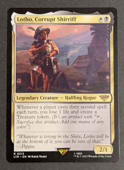 MTG Card - 1x Lotho Corrupt Shirriff - Lord Of the Rings - NM - Magic - #213 - Image 1