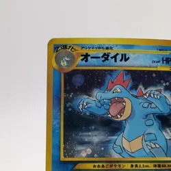 Pokemon Cards Feraligatr No.160 Neo Premium File 1999 Old Back VG Japanese g706 - Image 2