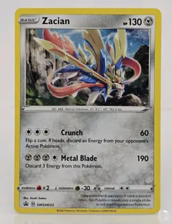 Zacian NM SWSH033 SWSH: Sword & Shield Promo Cards Pokemon Card - Image 1