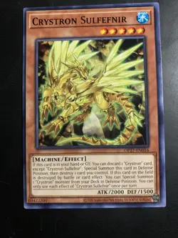 Crystron Sulfefnir (Common) OP27-EN016 OTS ( Tournament Pack 27 Unlimited - Image 1