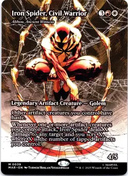MTG Iron Spider Civil Warrior 0039 Borderless MTG Marvel Mythic EN - Image 1